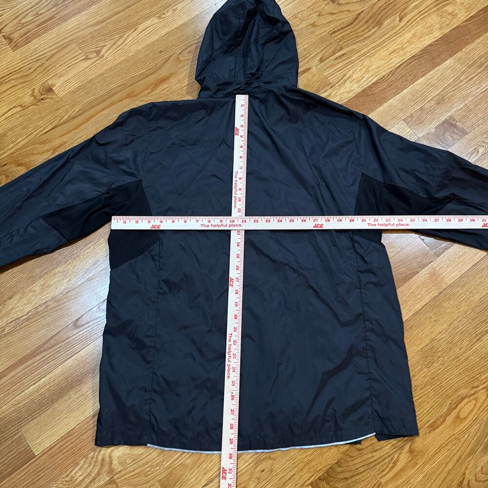 Smartwool Windbreaker Mens XL Black Hooded Lightweight Full Zip Jacket Gorpcore - Picture 5 of 6